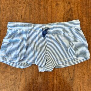Old Navy Light Blue and White Striped Shorts